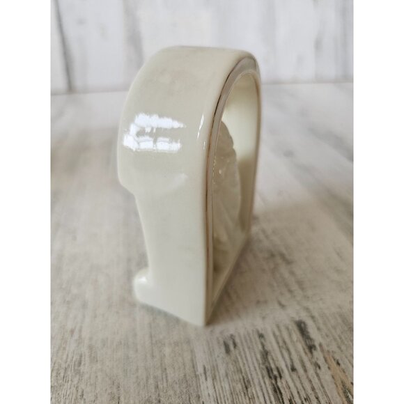 Vintage porcelain Joseph Mary Jesus lamb white religious statue figuring decor - Picture 2 of 7